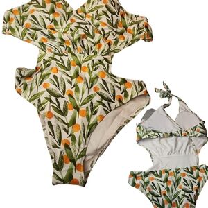 Floral Cutout One-Piece Swimsuit